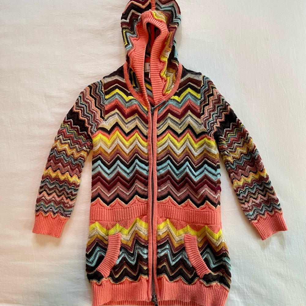 Missoni for Target girls Chevron Hooded Cardigan